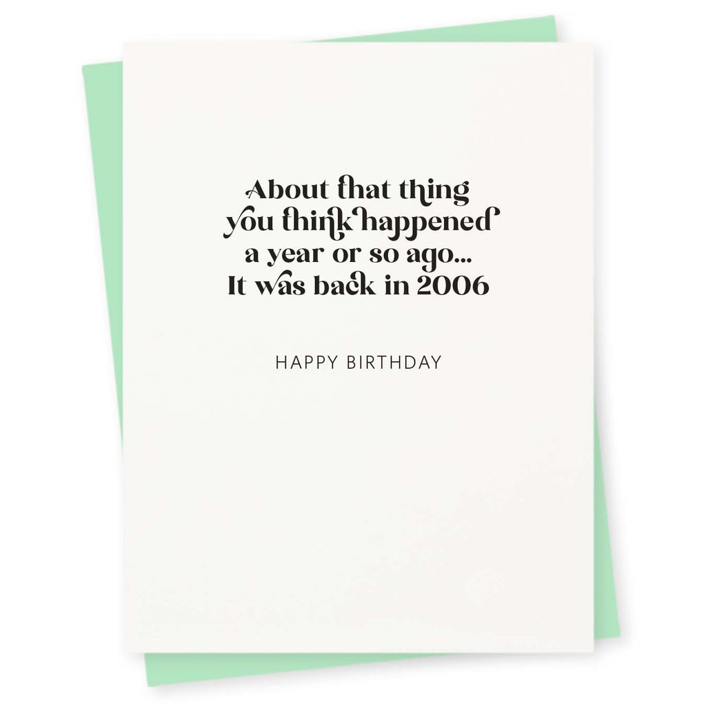 That Thing Birthday Card
