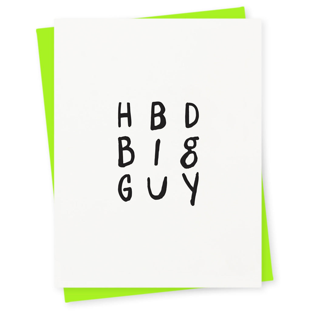 Big Guy Birthday Card