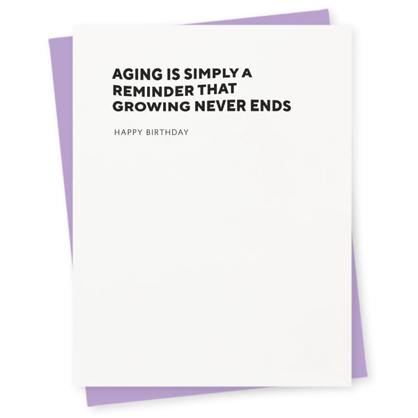 Aging Birthday Card