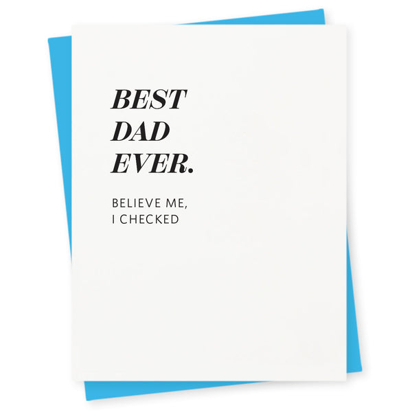 Best Dad ever – I promise