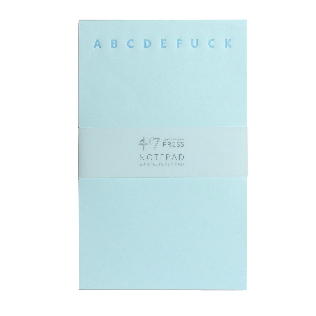 ABCD Letterpress Notepad