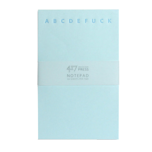 ABCD Letterpress Notepad