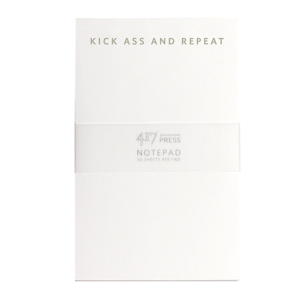 Kick Ass Repeat Letterpress Notepad