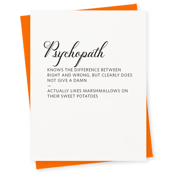 Psychopath Holiday Card